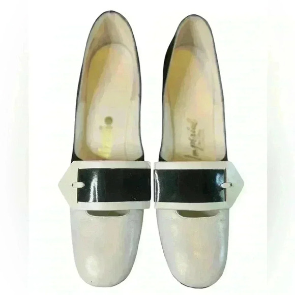 Palizzio Imperial Vintage Shoes Black And White Size 7 - Picture 1 of 10